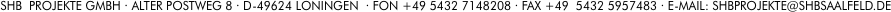 SHB  PROJEKTE GMBH ·